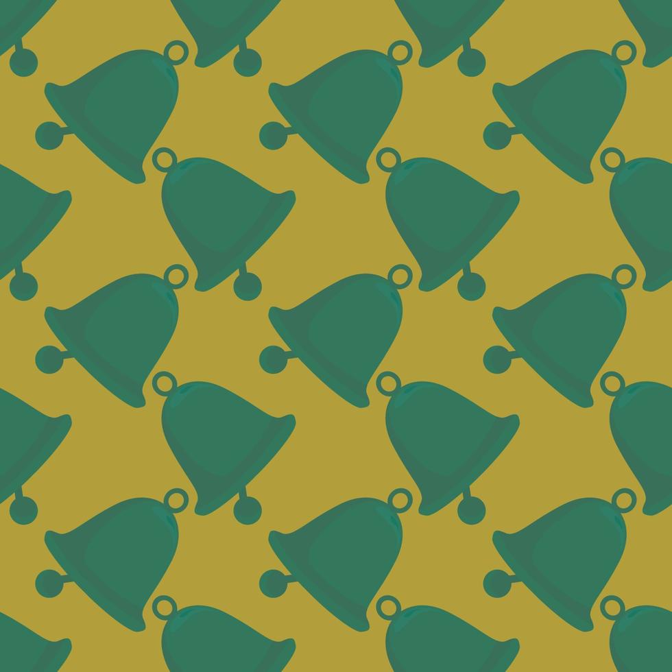 Bells pattern, illustration, vector on white background