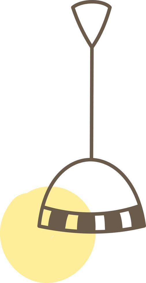 Simple chandelier, illustration, vector on a white background.