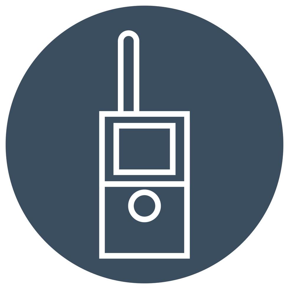 Police transmitter, illustration, vector on a white background.