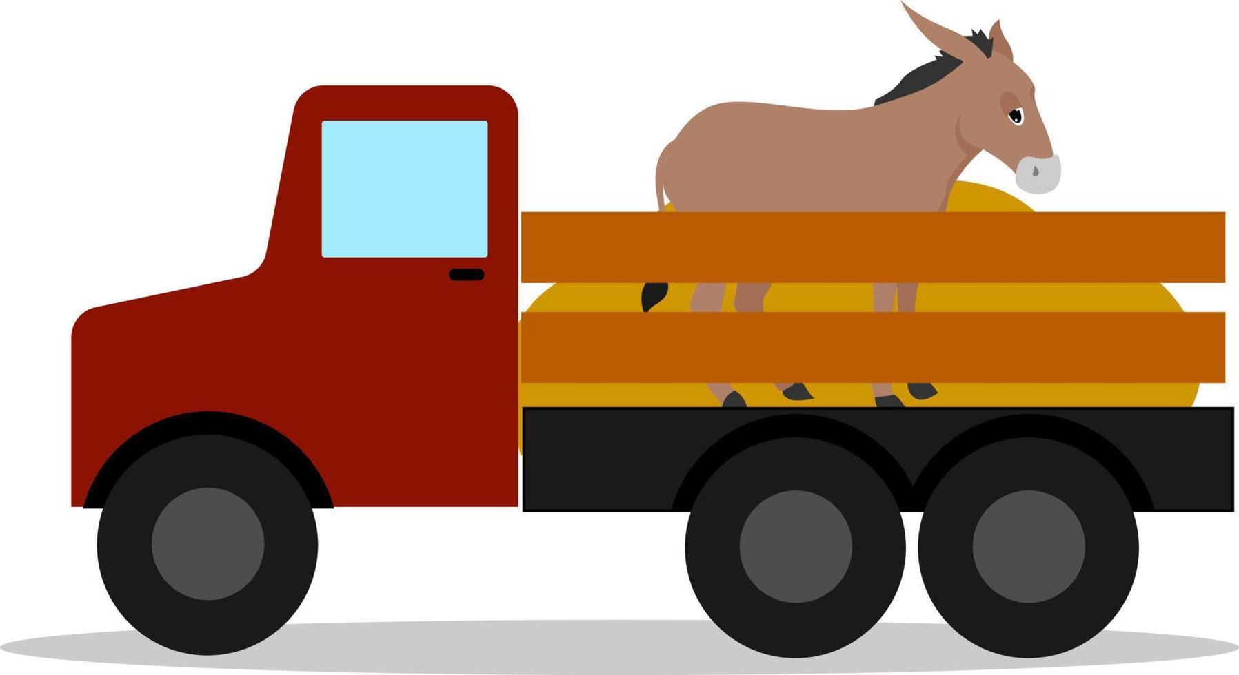 Country car, illustration, vector on white background.