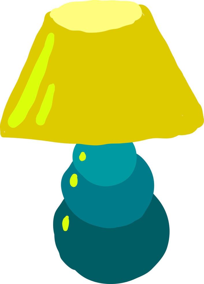 Flat lamp, illustration, vector on white background.