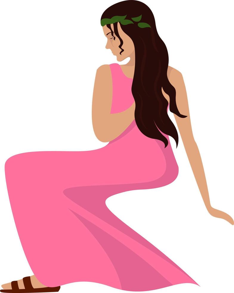 Virgo zodiac sign, illustration, vector on white background