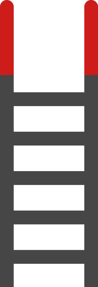 Firefighting ladders, illustration, vector on white background.
