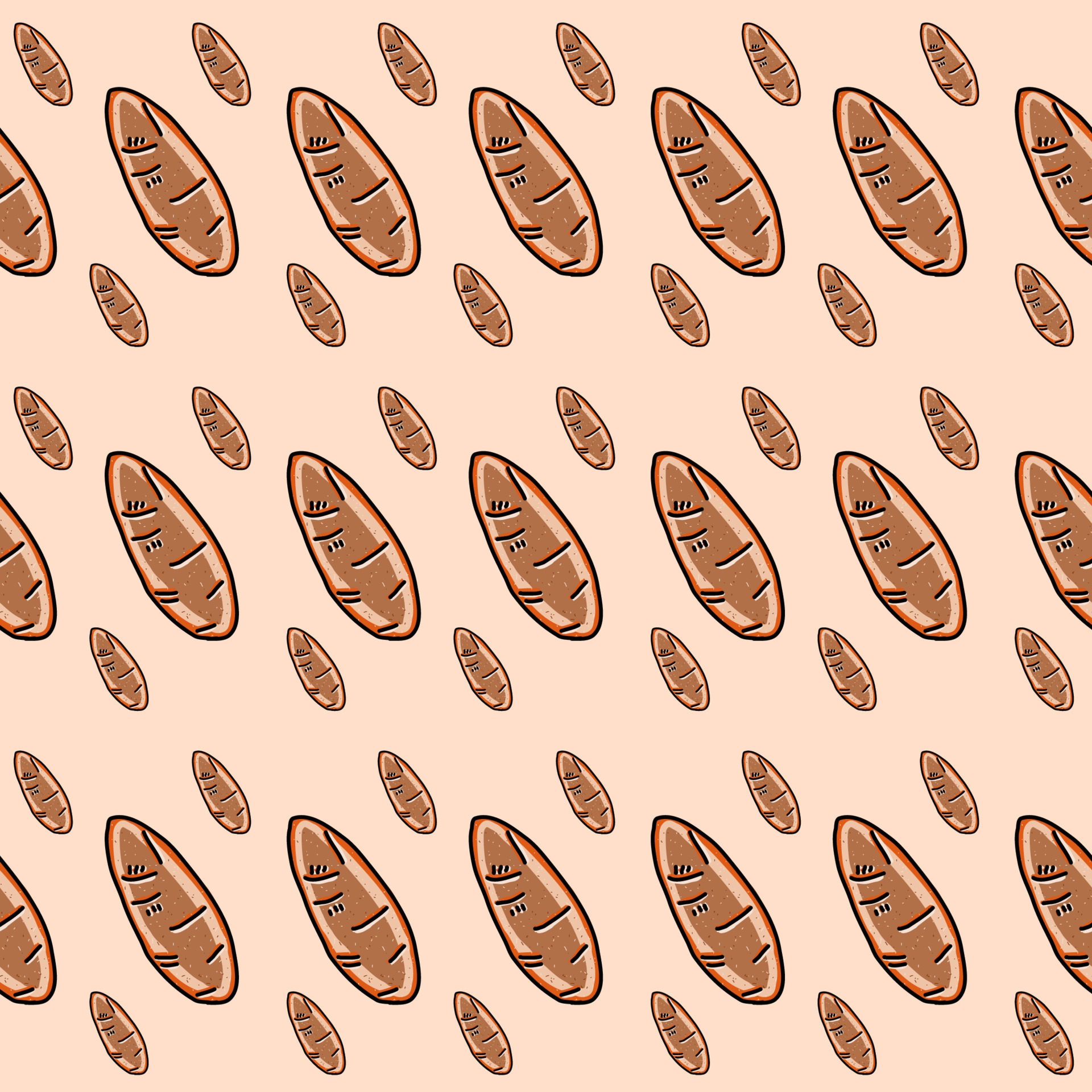 sweet-potato-pattern-illustration-vector-on-white-background