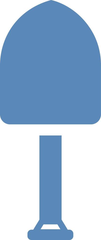 Blue shovel, illustration, on a white background. vector