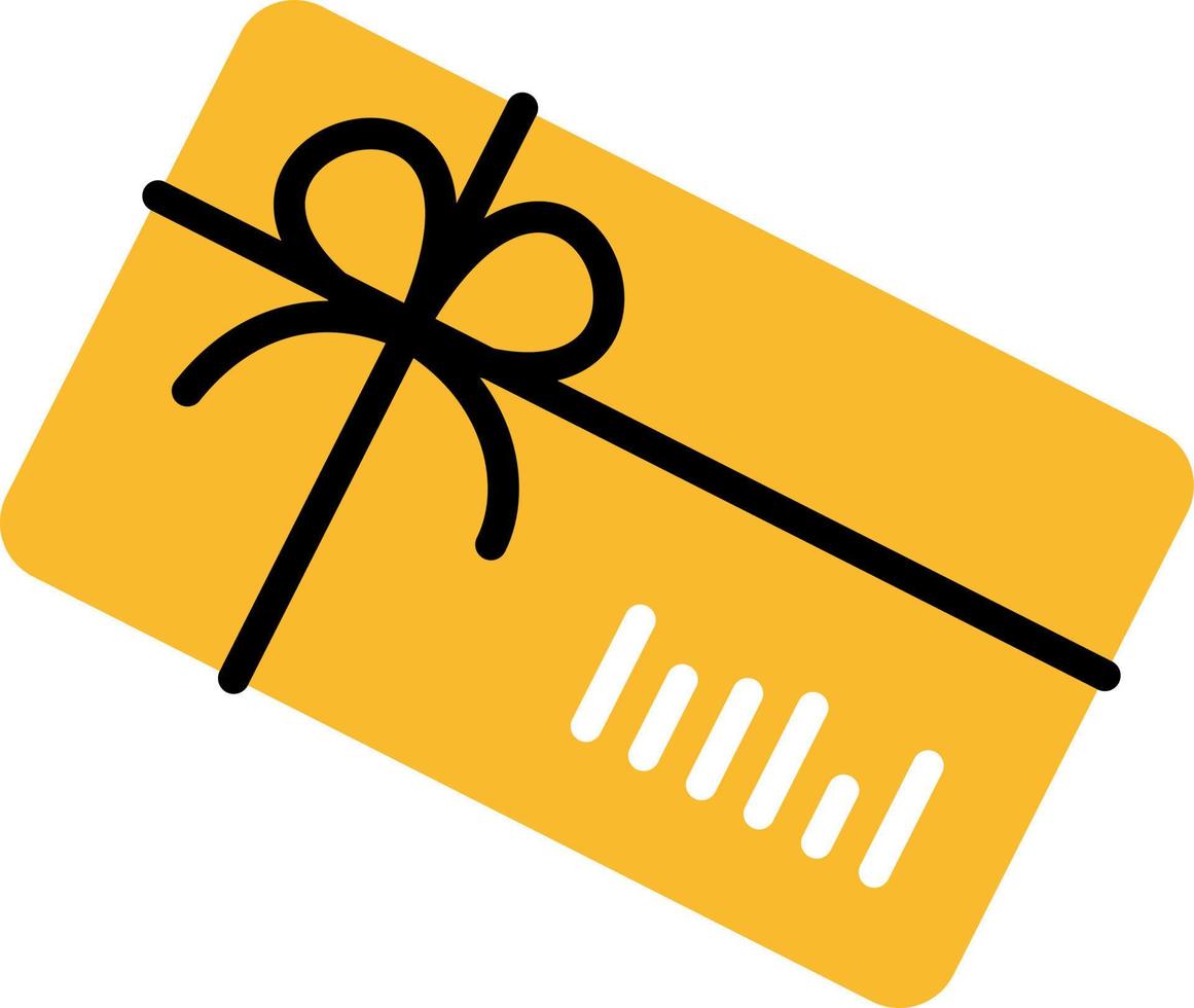 Supermarket gift card, illustration, vector on a white background.