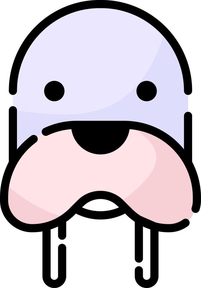 Grey walrus, illustration, vector on a white background.