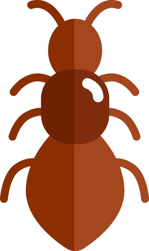 Red ant, icon illustration, vector on white background