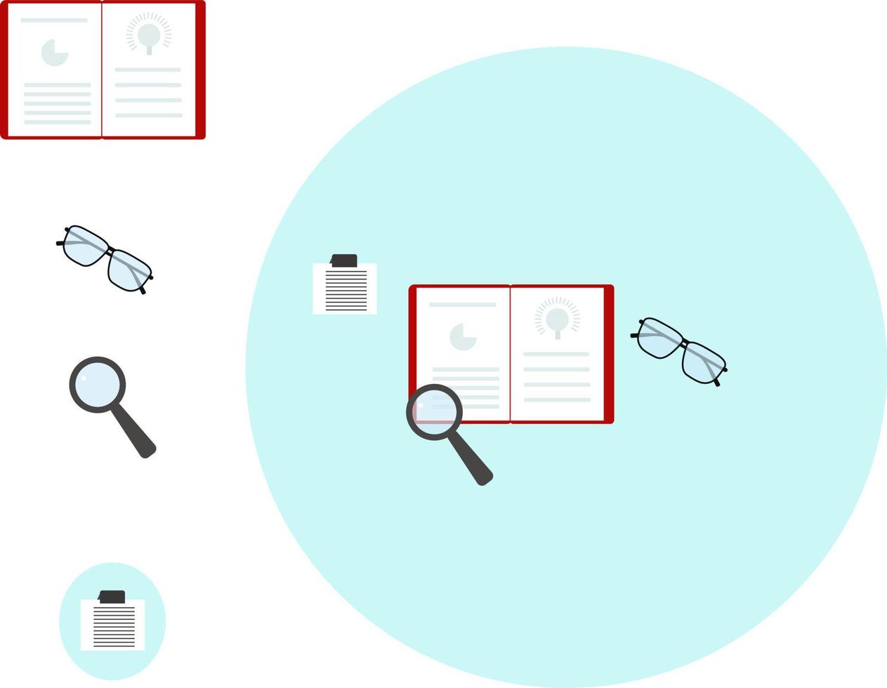 Study hard ,illustration, vector on white background.