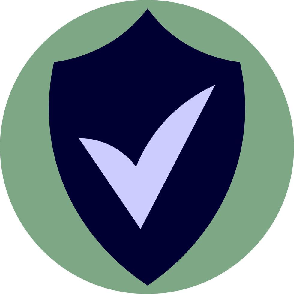 Approved symbol, illustration, vector on a white background.