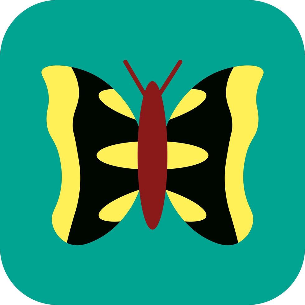 Elegant black and yellow butterfly, illustration, vector, on a white background. vector