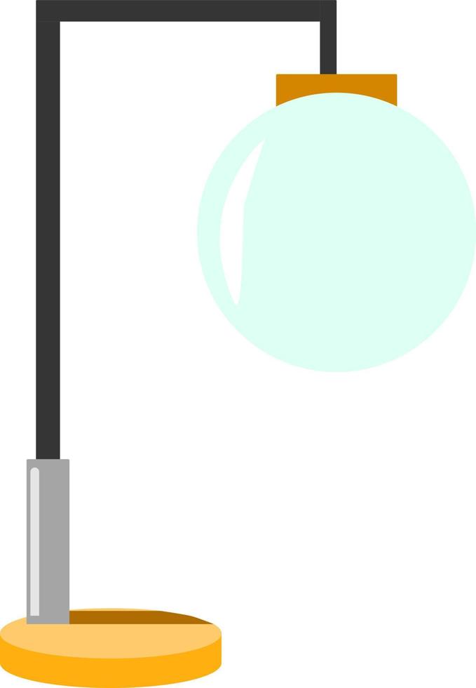 lámpara de mesa, ilustración, vector sobre fondo blanco.