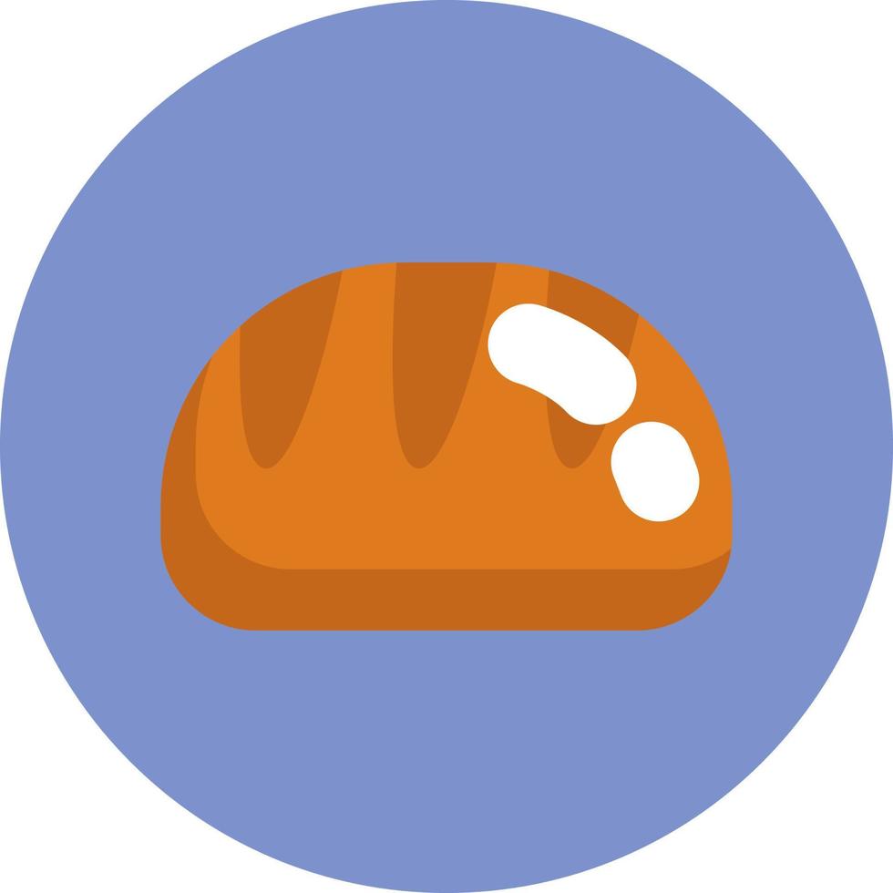 pan de desayuno, ilustración, vector sobre fondo blanco.