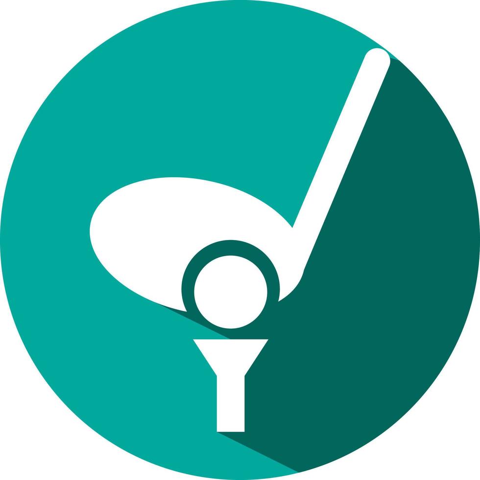 Golfing sport, illustration, vector on a white background.