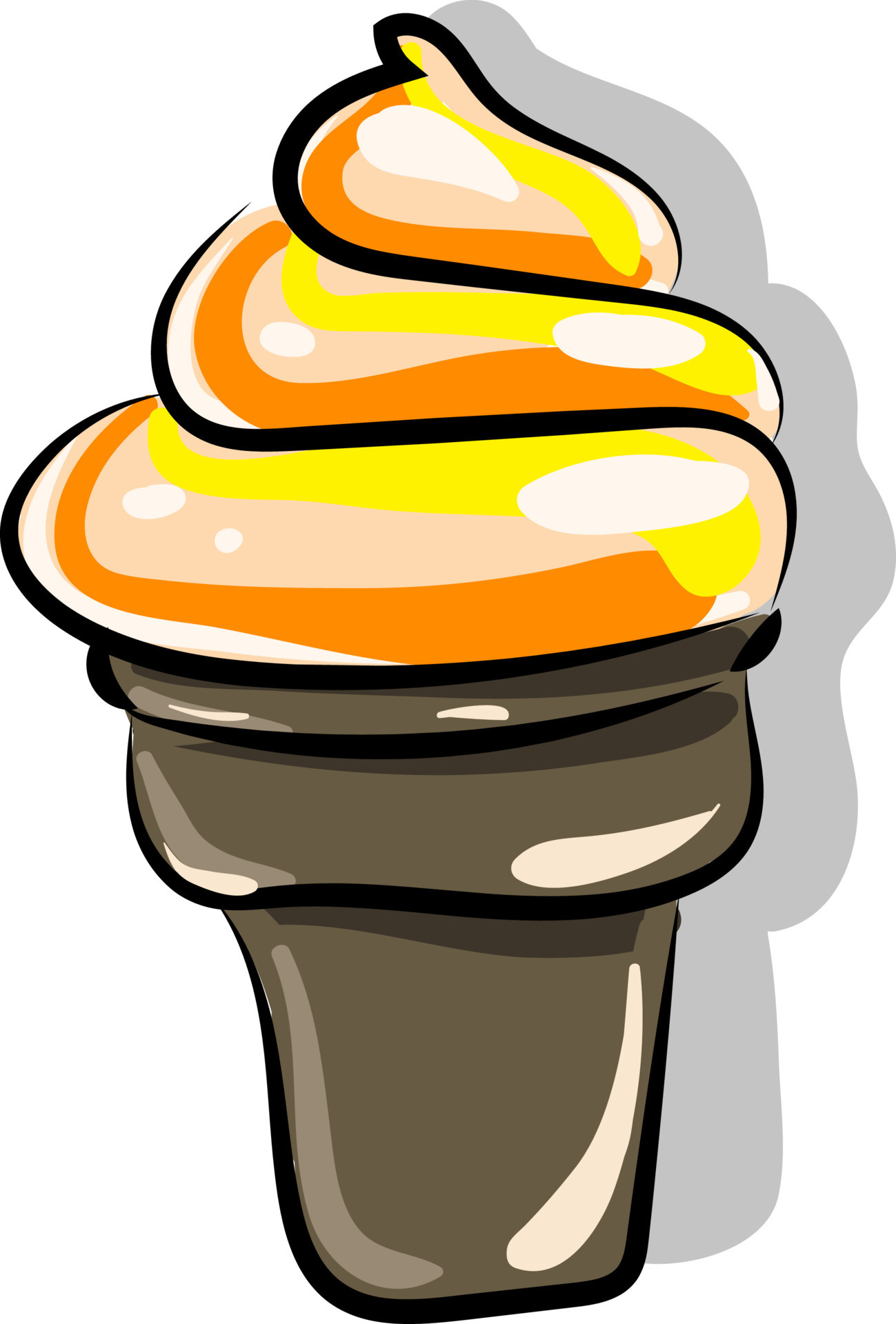 Yummy ice cream, illustration, vector on white background. 13610734 Vector Art at Vecteezy
