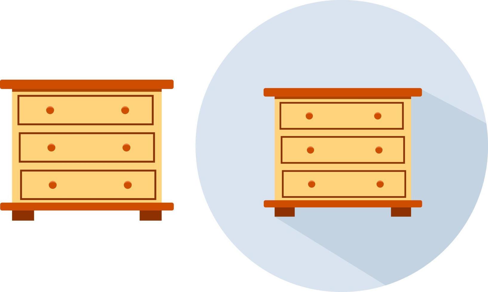 Clothing drawer ,illustration, vector on white background.