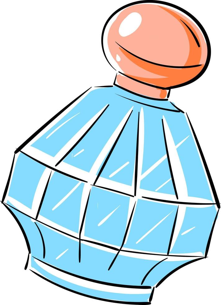 botella de perfume, ilustración, vector sobre fondo blanco