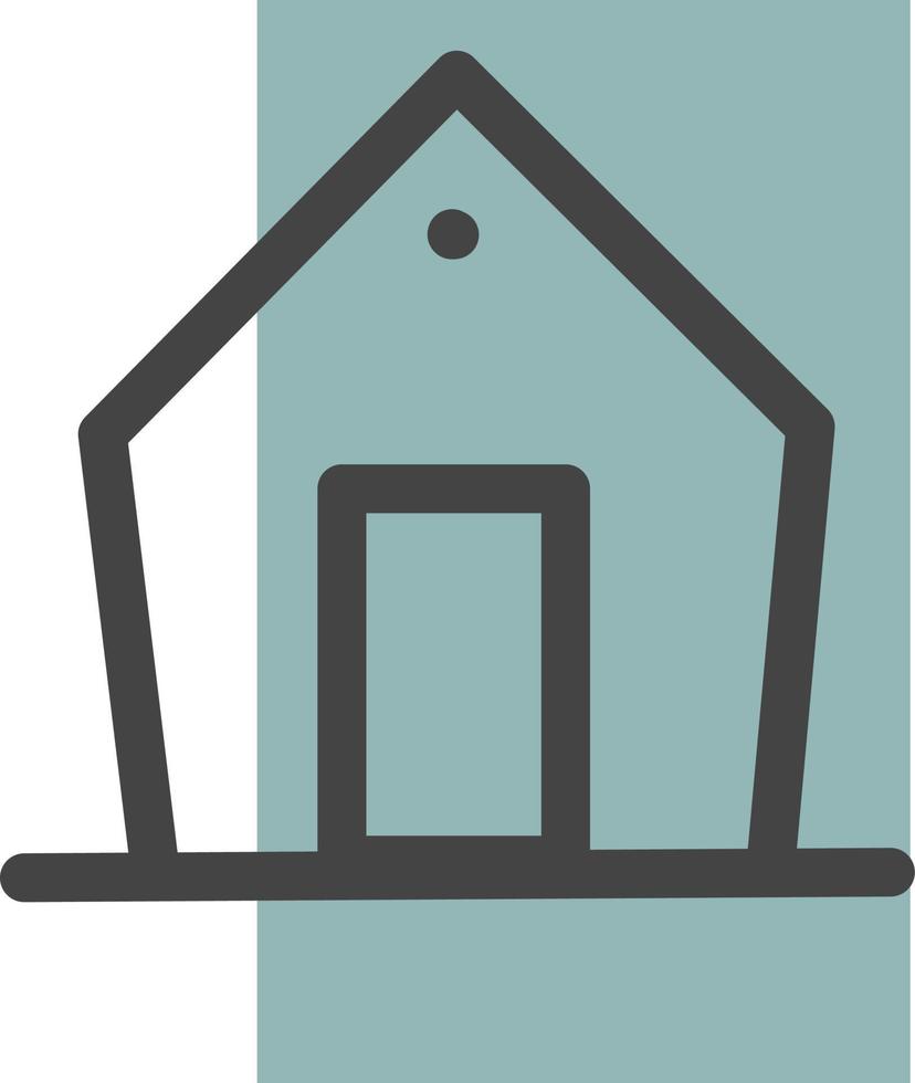 French house type, illustration, vector, on a white background. vector