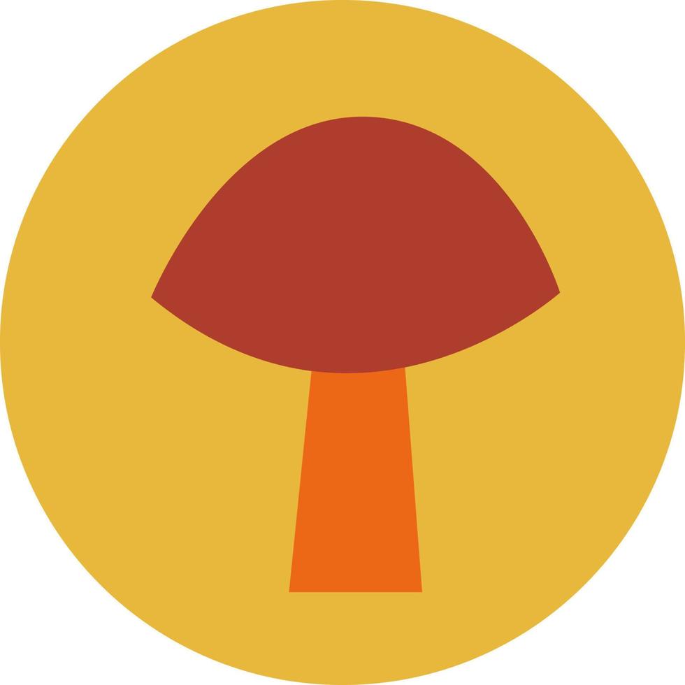 Red autumn mushroom, illustration, vector on a white background.