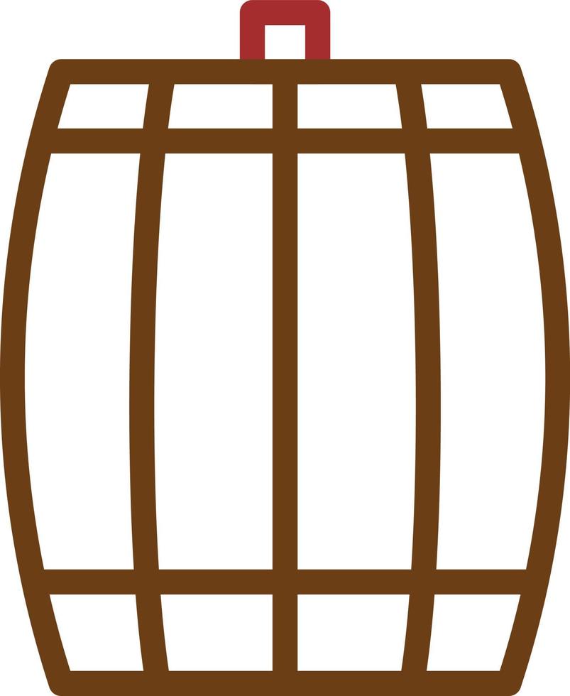 Freshly made wine in barrel, illustration, vector on a white background.