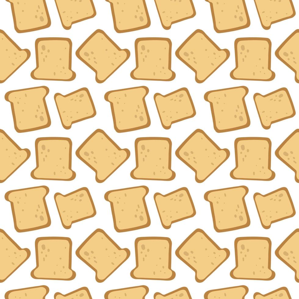 Toast wallpaper, illustration, vector on white background.