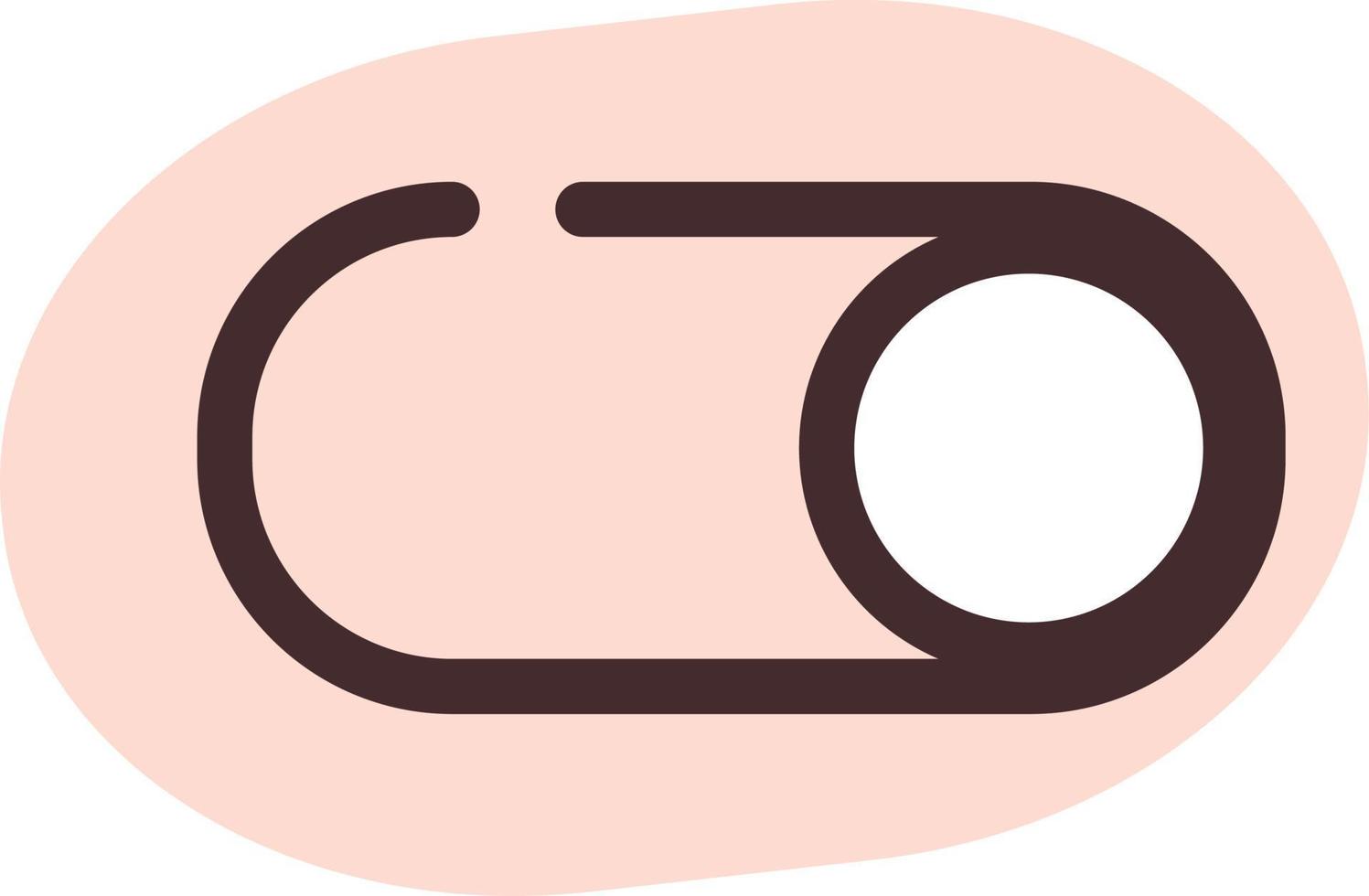 Turn on, illustration, vector, on a white background. vector