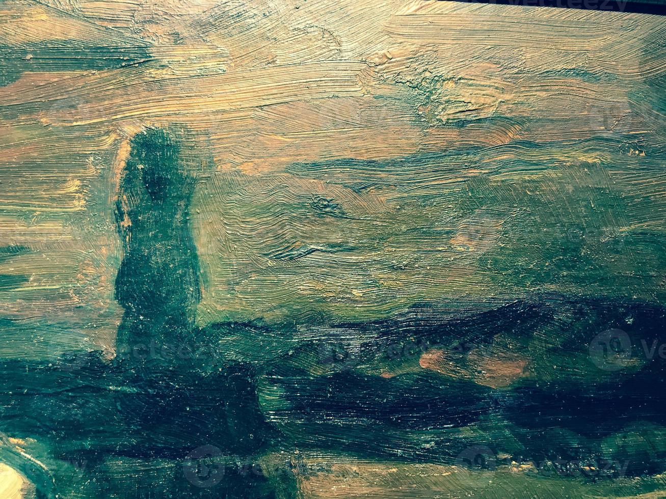 dark texture. acrylic paint on canvas. palette, paint stains. artist's draft. a mixture of paints with water. dark color paint strokes, background photo