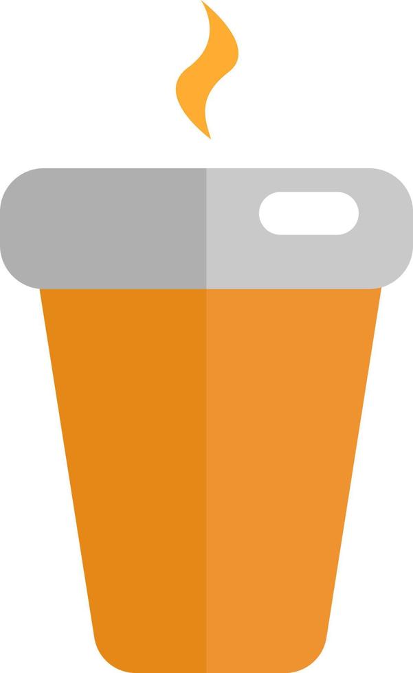 Fast food coffee, illustration, vector, on a white background. vector