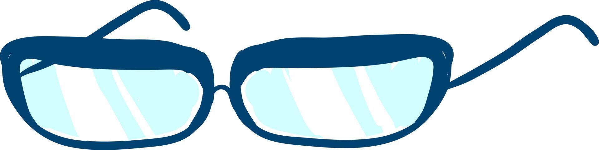 Optical glasses, illustration, vector on white background.