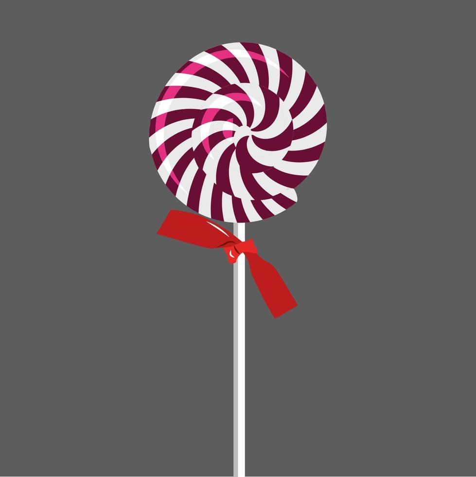 Pink candy, illustration, vector on white background.