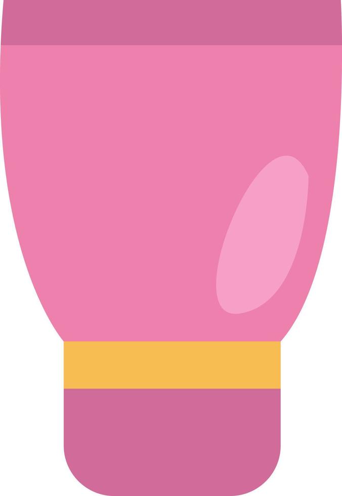 Crema de maquillaje en tubo, ilustración, vector sobre fondo blanco.