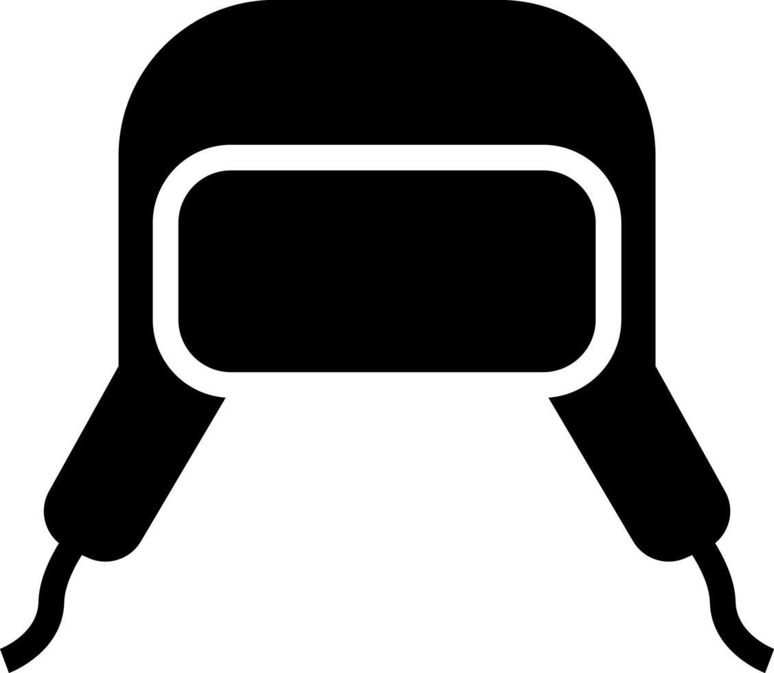 Russian hat with ear flaps, illustration, vector on a white background