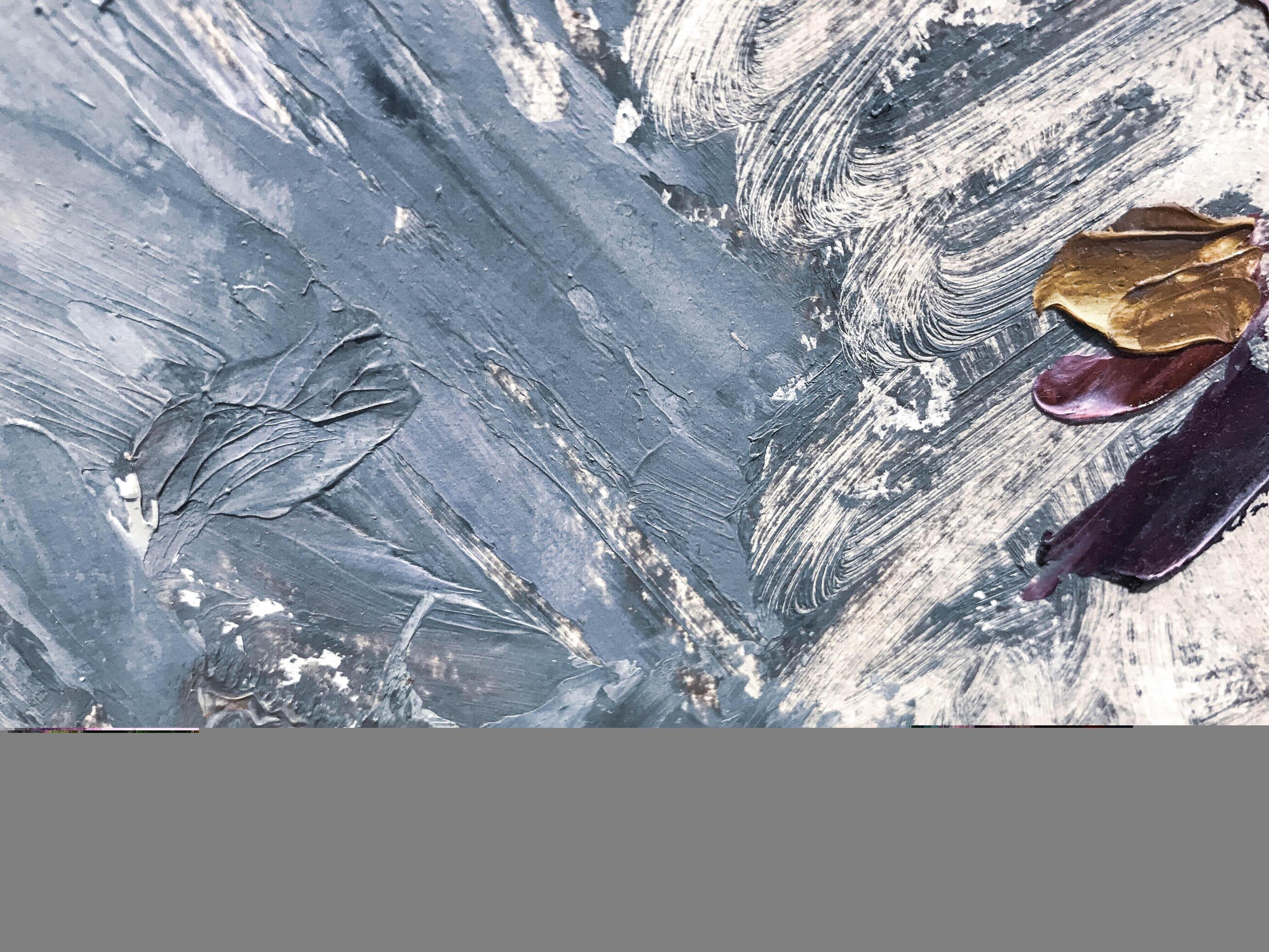 multicolored texture. finger painting on canvas. the creation of the