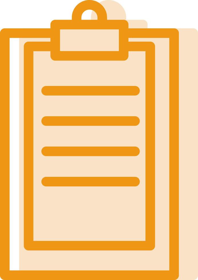 Teachers orange notebook, illustration, vector, on a white background. vector