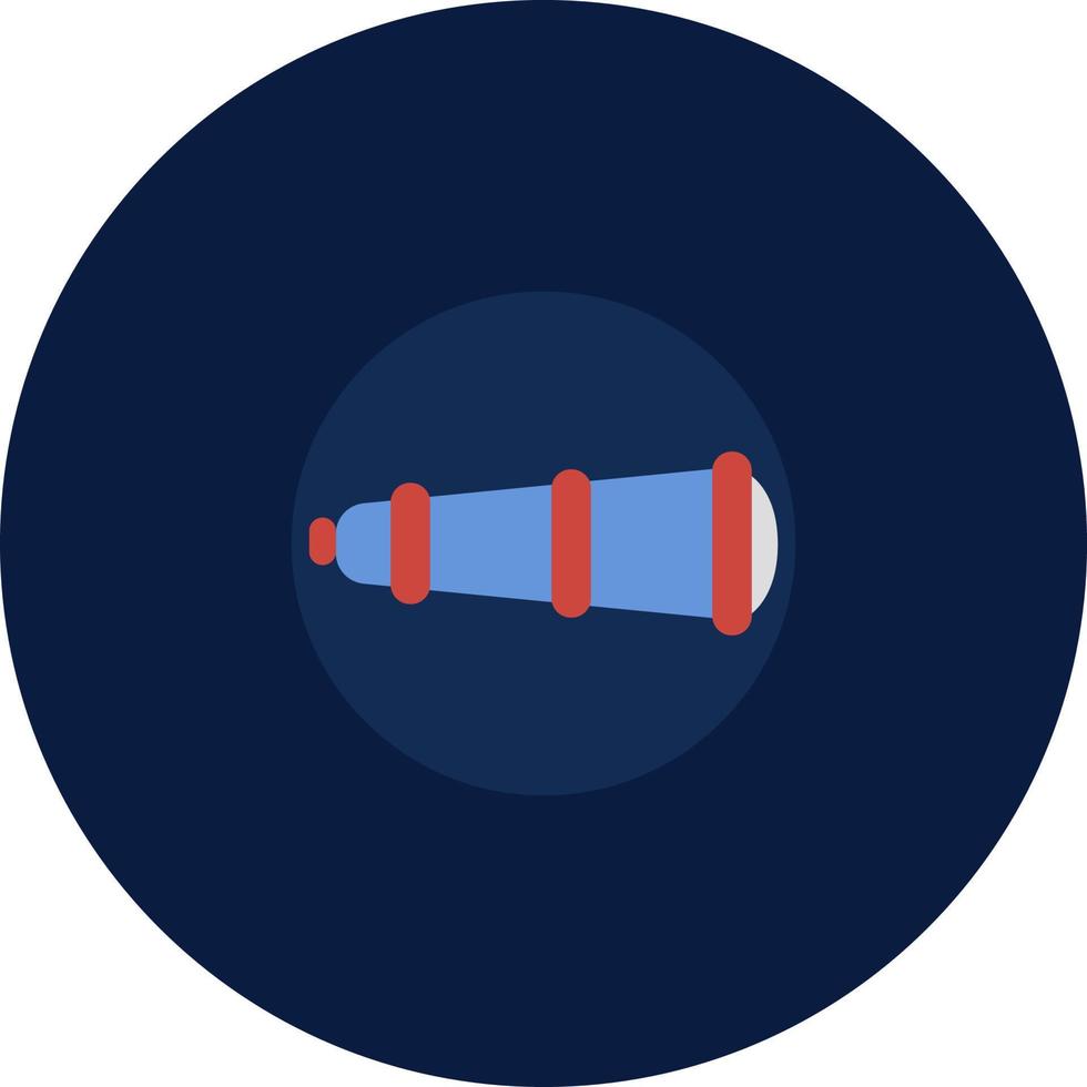 Red binoculars, illustration, vector, on a white background. vector