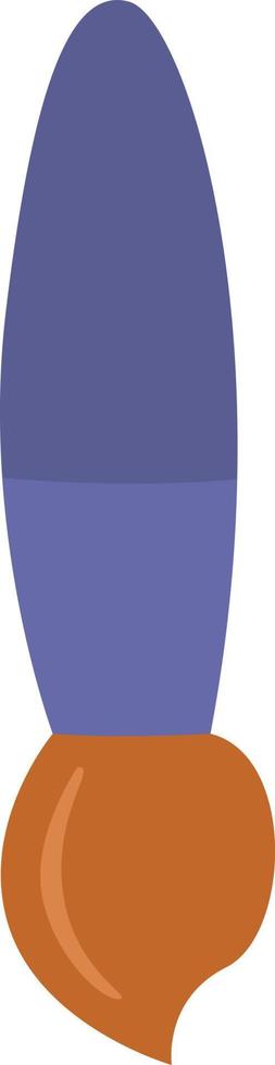 School painting brush, illustration, vector, on a white background. vector