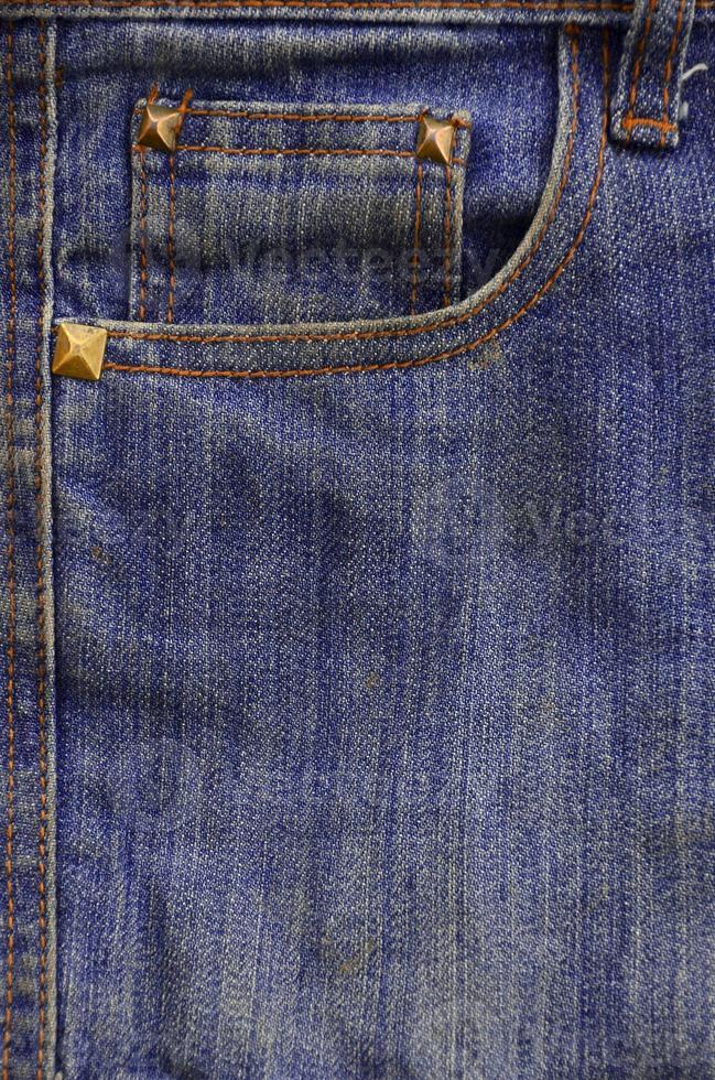 The texture of denim pocket photo