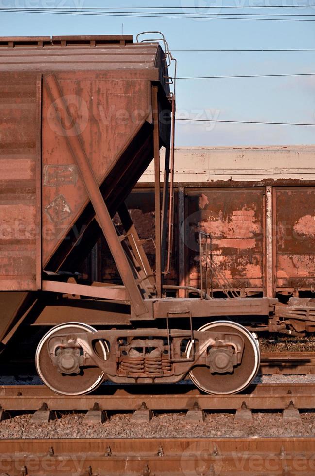 Parts of the freight railcar photo