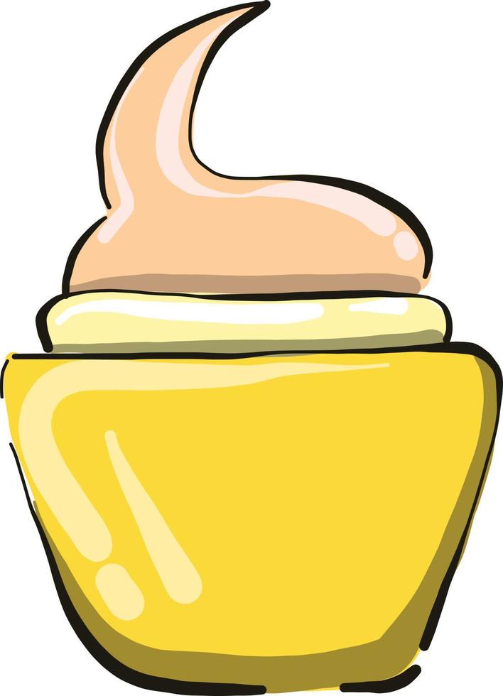 Hand cream, illustration, vector on white background.