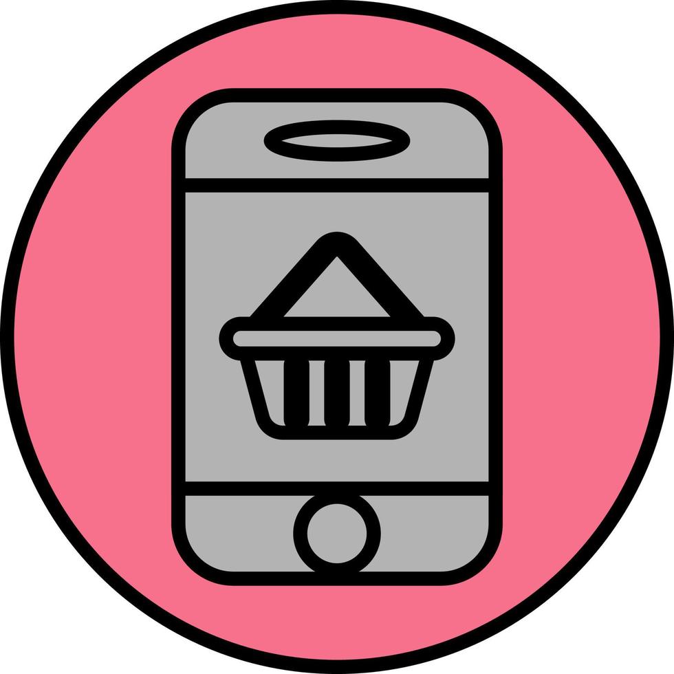 Shopping online, illustration, vector on a white background.