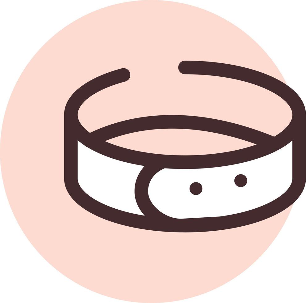 collar de mascota, ilustración, vector sobre fondo blanco.