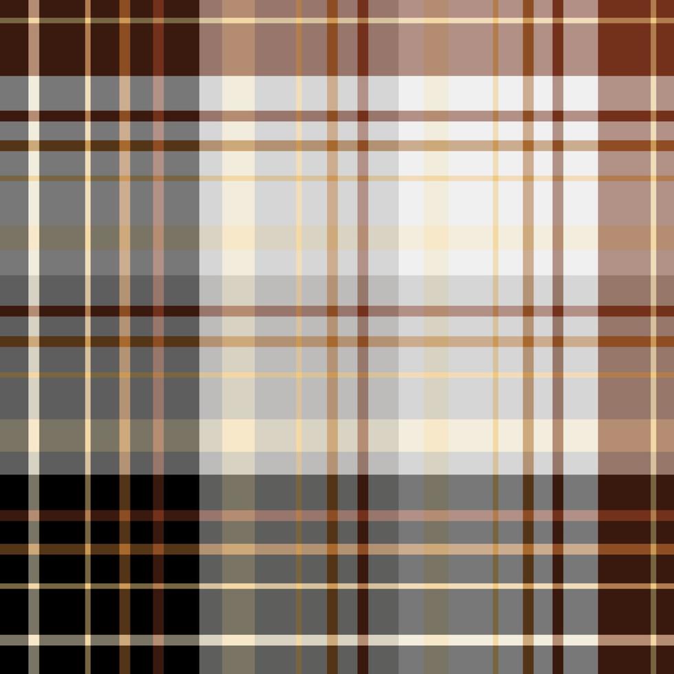 Seamless pattern in beautiful gray, black, brown and yellow colors for plaid, fabric, textile, clothes, tablecloth and other things. Vector image.