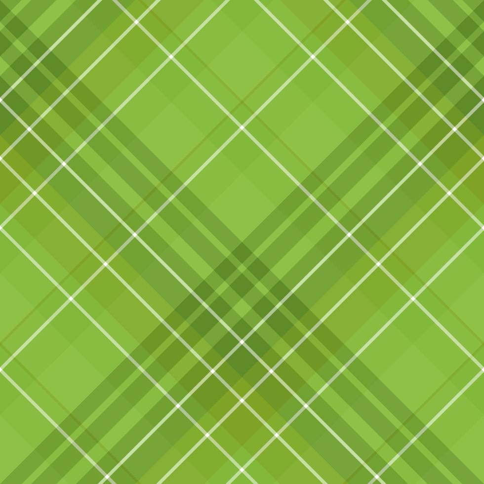 Seamless pattern in simple bright green and white colors for plaid, fabric, textile, clothes, tablecloth and other things. Vector image. 2