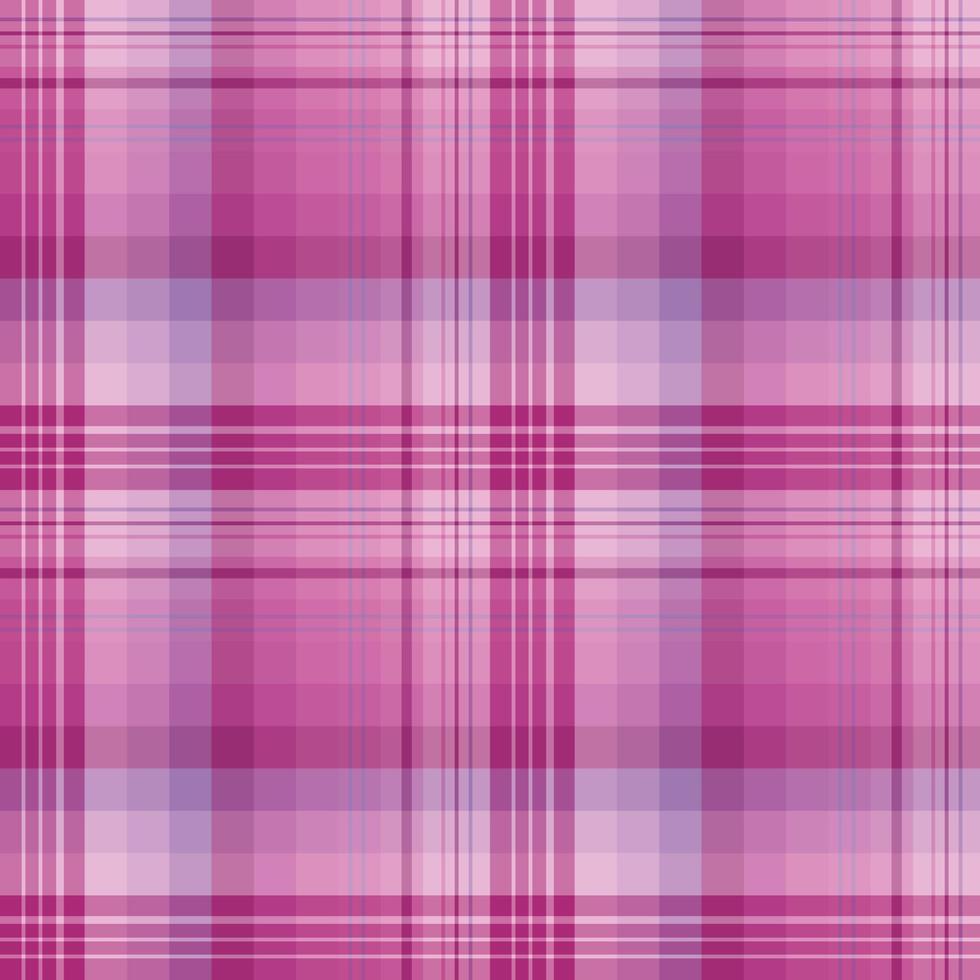 Seamless pattern in cozy bright pink and light violet colors for plaid, fabric, textile, clothes, tablecloth and other things. Vector image.