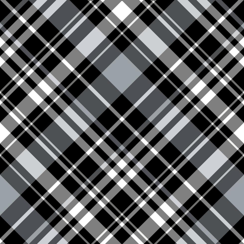 Seamless pattern in simple gray, black and white colors for plaid, fabric, textile, clothes, tablecloth and other things. Vector image. 2