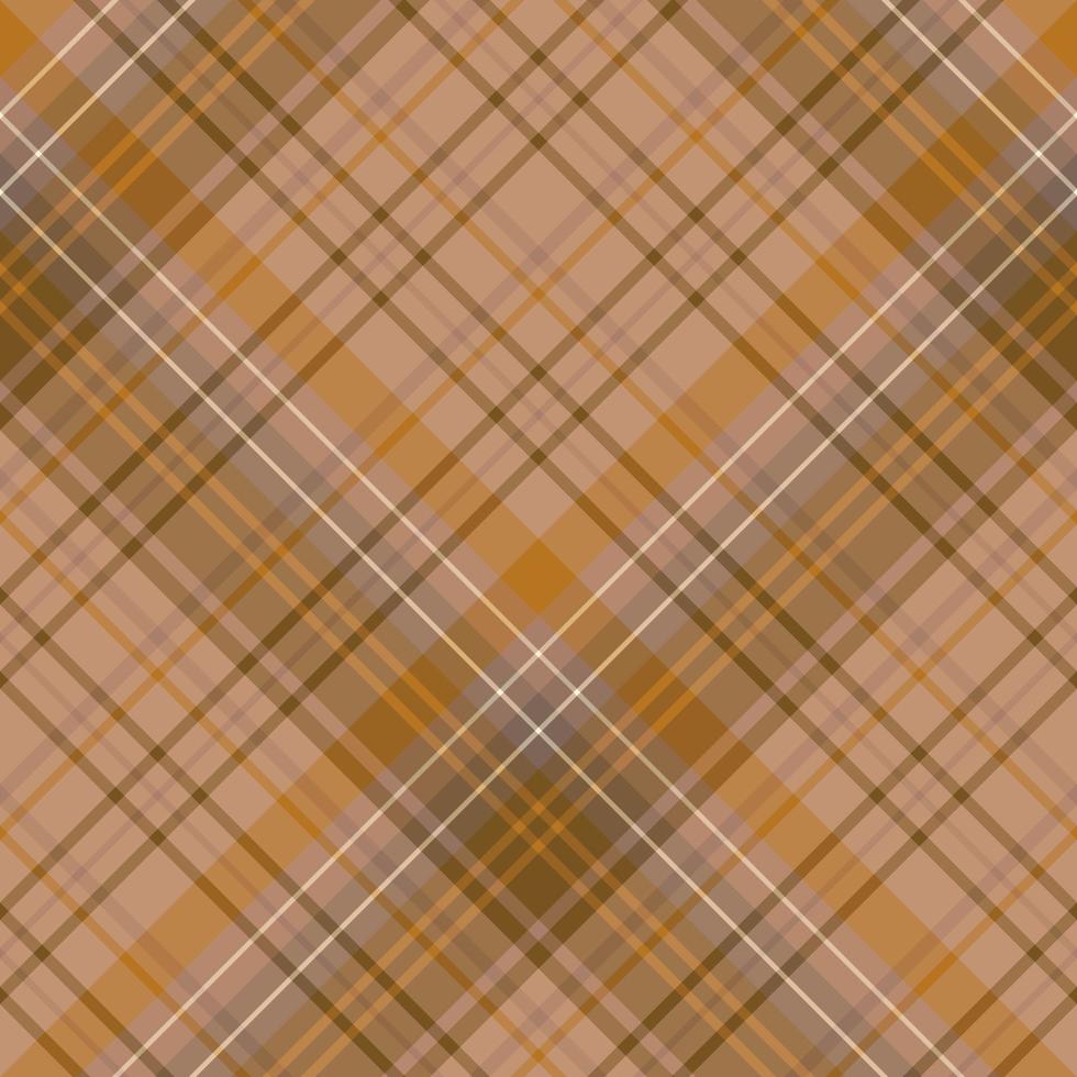 Seamless pattern in discreet brown colors for plaid, fabric, textile, clothes, tablecloth and other things. Vector image. 2