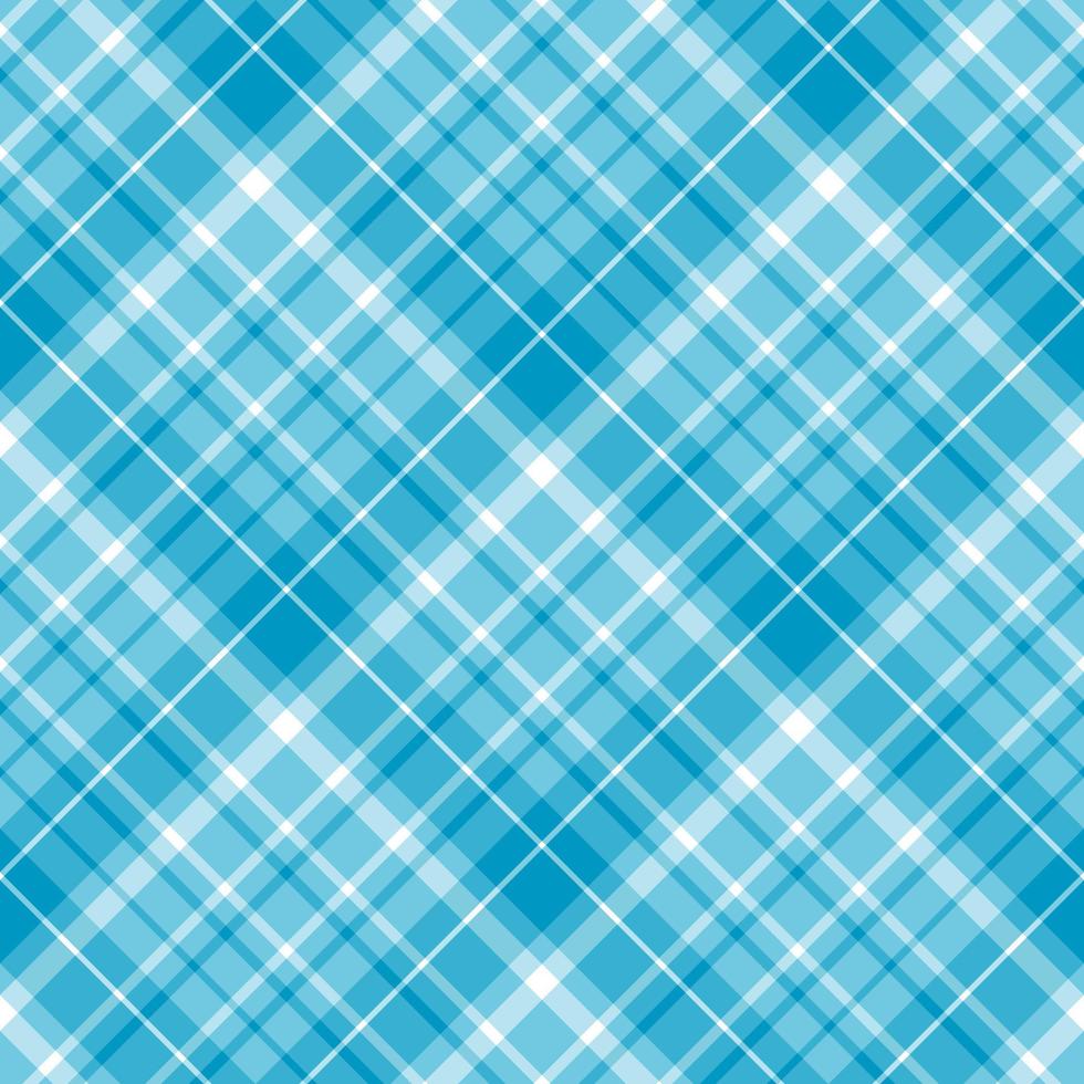 Seamless pattern in light blue and white colors for plaid, fabric, textile, clothes, tablecloth and other things. Vector image. 2