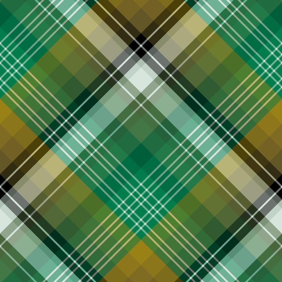 Seamless pattern in beautiful green, black and gray colors for plaid, fabric, textile, clothes, tablecloth and other things. Vector image. 2