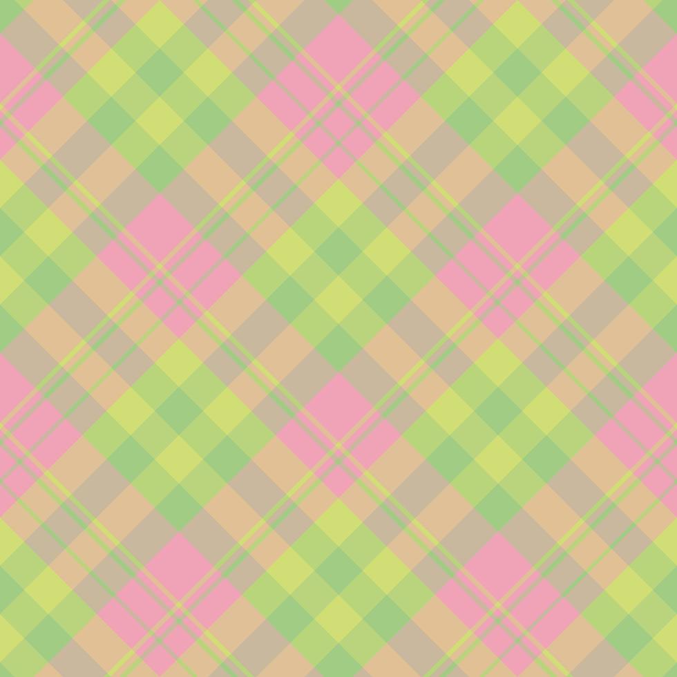 Seamless pattern in simple pink and green colors for plaid, fabric, textile, clothes, tablecloth and other things. Vector image. 2