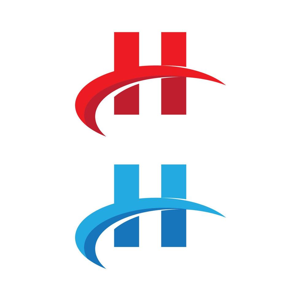 diseño de icono de vector de letra h
